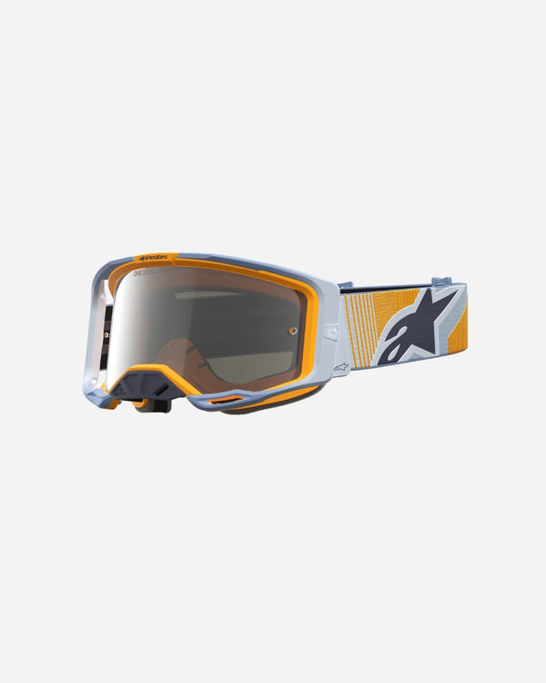 Alpinestars Vision 8 Maven Crossbrille - Dust Blue/Orange Mirror Silber