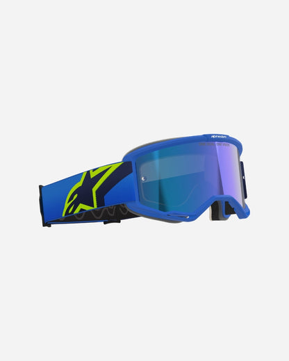 Masques Alpinestars Vision 5 Corp - Bleu/Jaune Fluo Miroir Bleu