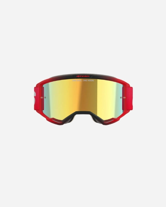 Masques Alpinestars Vision 5 Blaze - Rouge/Miroir Or