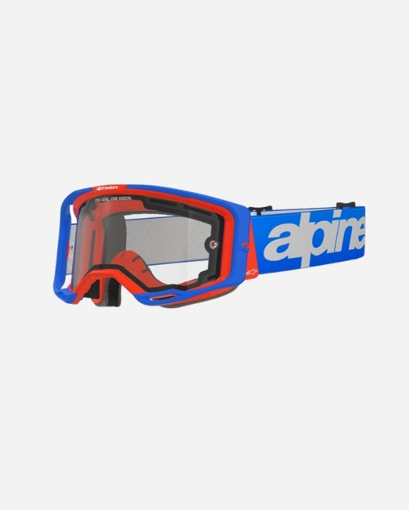 Alpinestars Skibrille Vision 8 mit Schriftzug – Blau
