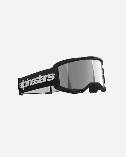 Alpinestars Vision 3 Wordmark Goggles - Black/Silver Mirror