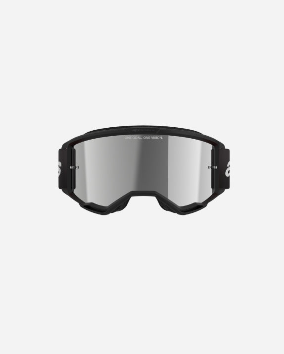Alpinestars Vision 3 Wordmark Goggles - Black/Silver Mirror