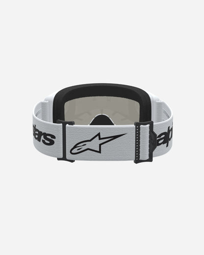 Alpinestars Vision 3 Wordmark Goggles - White/Black/Mirror Silver