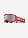 Alpinestars Vision 3 Wordmark Goggles - Red/Silver Mirror