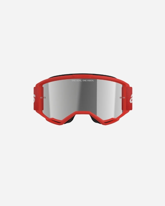 Alpinestars Vision 3 Wordmark Goggles - Red/Silver Mirror