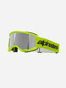 Alpinestars Vision 3 Wordmark Goggles - Fluorescent Yellow/Silver Mirror