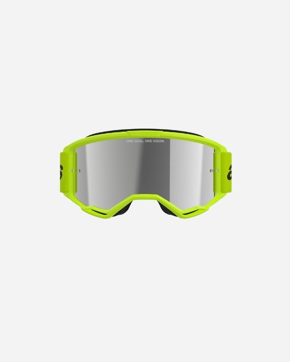 Alpinestars Vision 3 Wordmark Goggles - Fluorescent Yellow/Silver Mirror