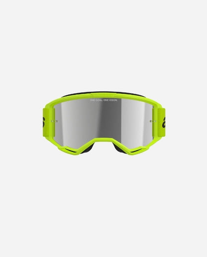 Alpinestars Vision 3 Wordmark Goggles - Fluorescent Yellow/Silver Mirror