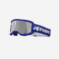 Maschera Alpinestars Vision 3 Wordmark - Specchio blu/argento