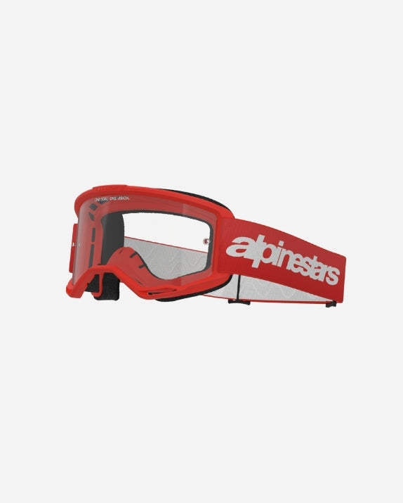Alpinestars Skibrille Vision 3 mit Schriftzug – Rot