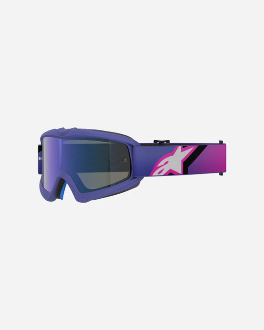 Masque enfant Alpinestars Vision Corp - Violet/Rose Fluo Miroir Bleu