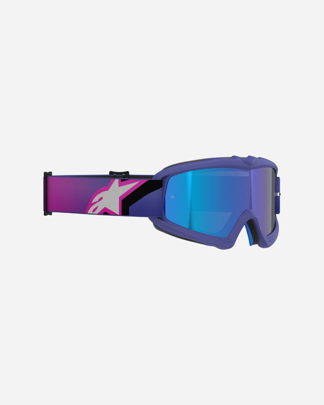 Masque enfant Alpinestars Vision Corp - Violet/Rose Fluo Miroir Bleu