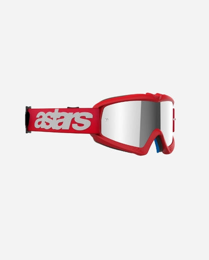 Masques enfant Alpinestars Vision Blaze - Rouge/Miroir Argent