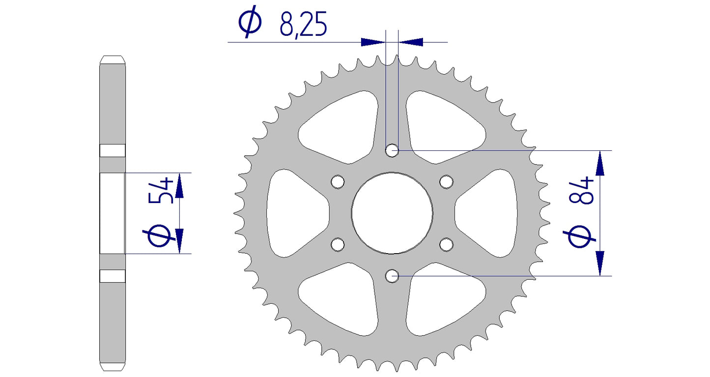 Couronne AFAM 56201 - 51 dents