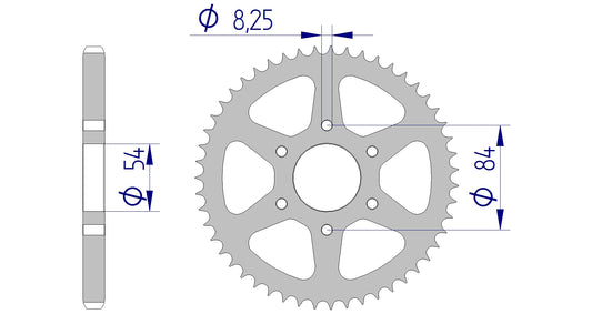 Couronne AFAM 56201 - 51 dents