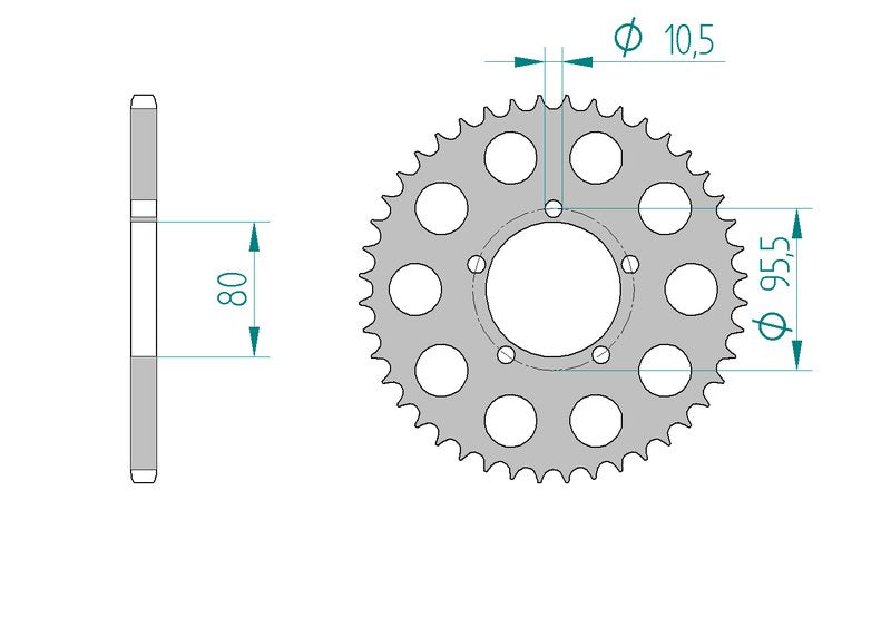 Couronne AFAM 56300 - 43 dents