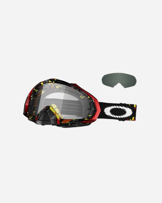 Oakley Mayhem MX Goggle - Shatter Gelb / Rot