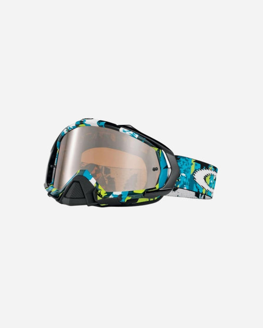 Oakley Mayhem MX Goggle - Rocked Out Schwarz / Grün