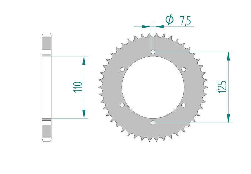 Couronne AFAM 59102 - 46 dents