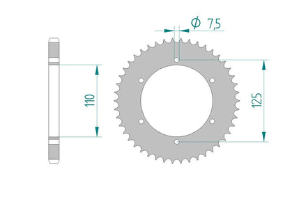 Couronne AFAM 59102 - 46 dents