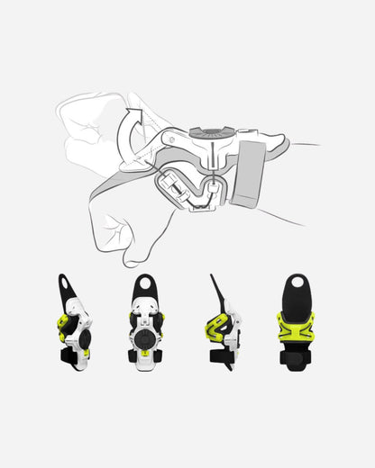 Attelle poignet Mobius X8 - Blanc/Jaune