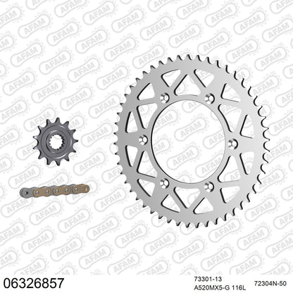 Kit chaîne AFAM aluminium Husqvarna FC 250 (2014-2015)
