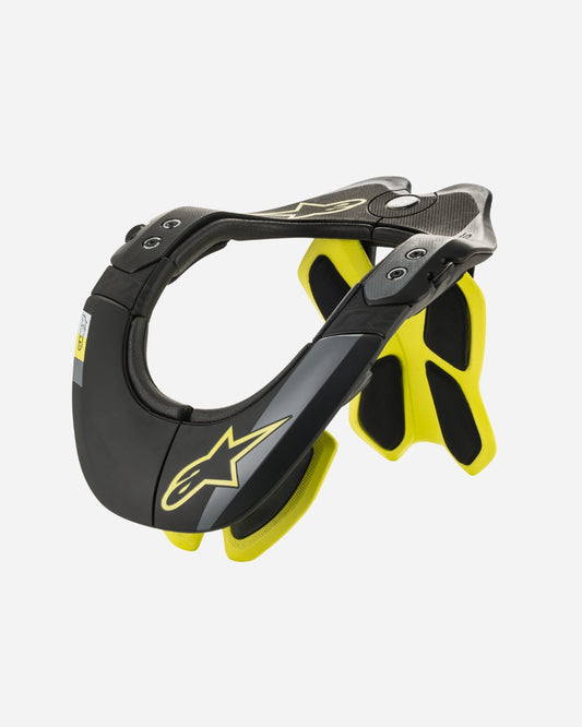 Minerve Alpinestars Bns Tech-2 - Noir/Jaune Fluo