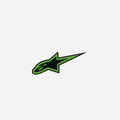 Autocollant Alpinestars - Vert