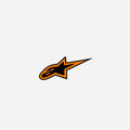 Autocollant Alpinestars - Orange