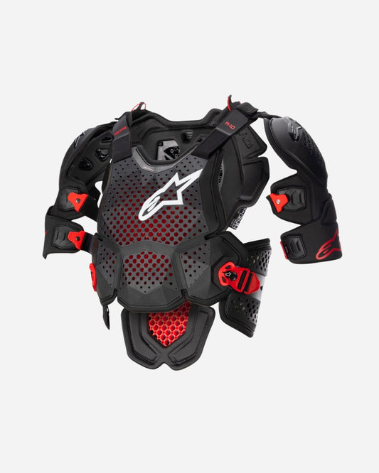 Pare-pierres Alpinestars A-10 V2 Full - Anthracite/Noir/Rouge