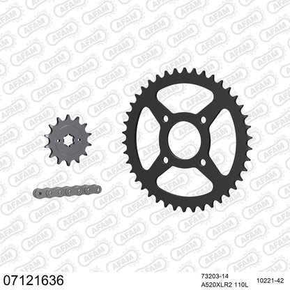 Kit chaîne AFAM KTM Duke 200 (2012-2013)