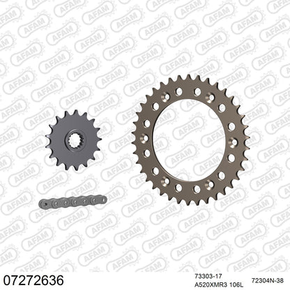 Kit chaîne AFAM KTM Duke 620 (1994-1999)