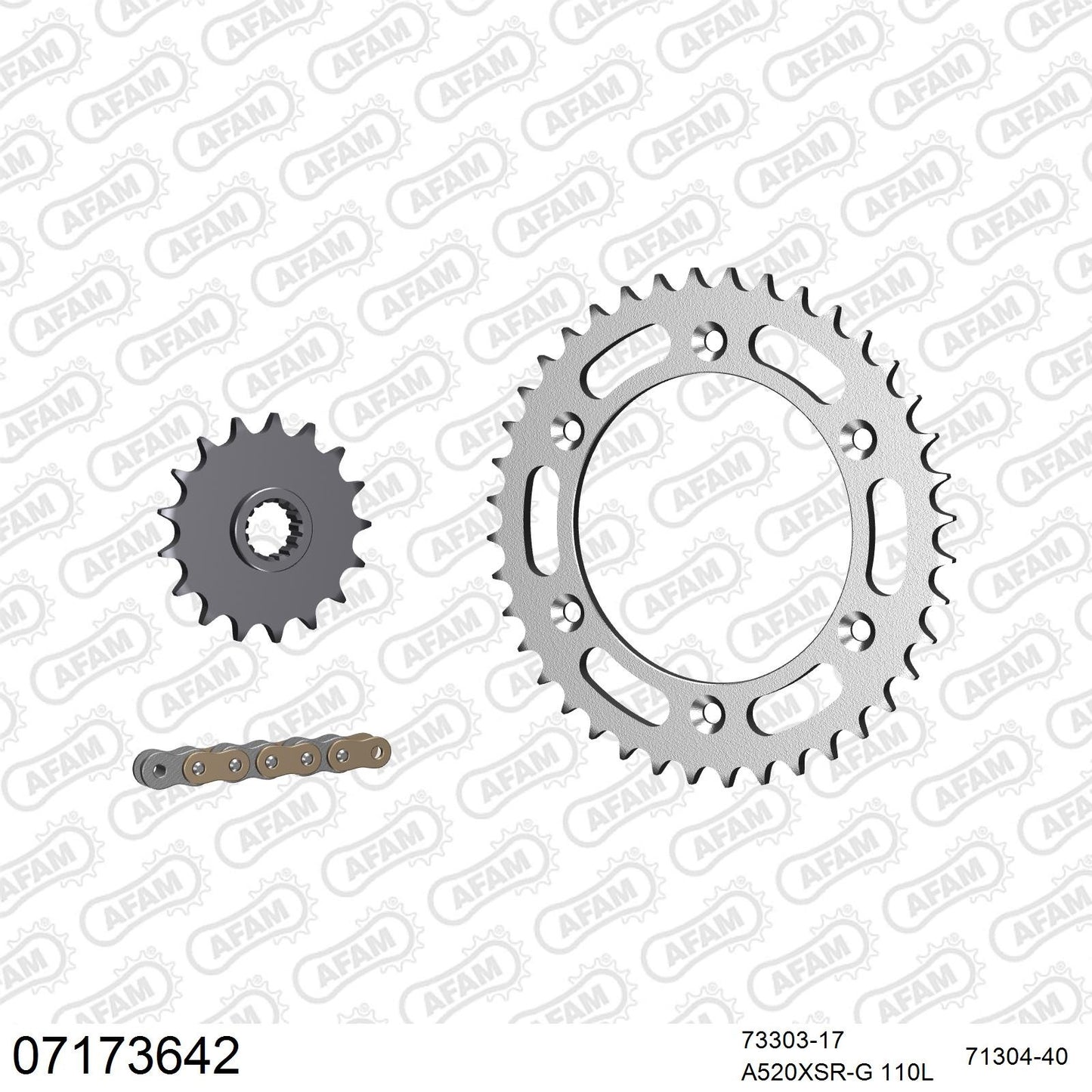 Kit chaîne AFAM KTM SMC 660 (2005-2006)