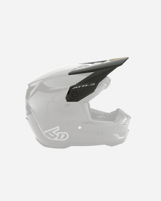 Visière 6D Helmets ATR-3Y Solid - Noir Brillant