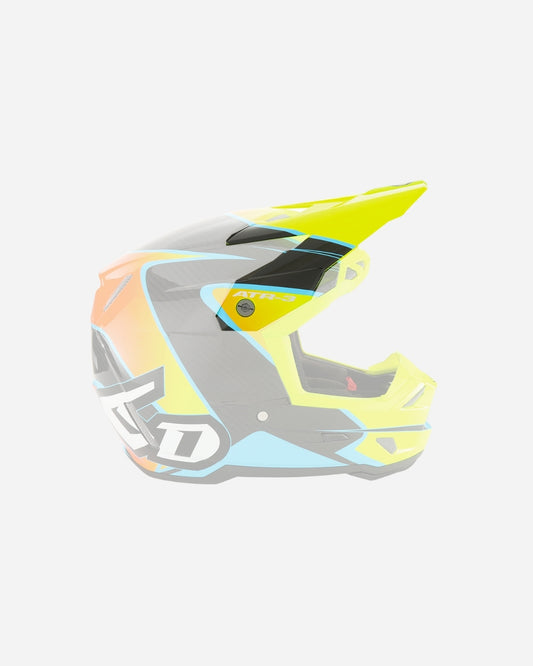 Visière 6D Helmets ATR-3Y Wave - Cyan/Jaune Néon