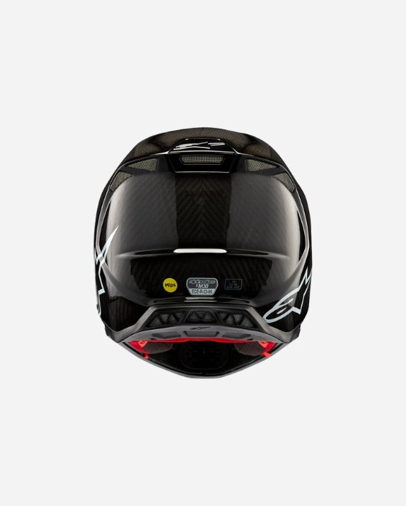 Casque Alpinestars Supertech M10 Solid ece 22.06 - Noir Brillant Carbone