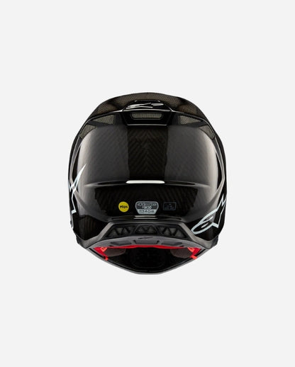 Casque Alpinestars Supertech M10 Solid ece 22.06 - Noir Brillant Carbone