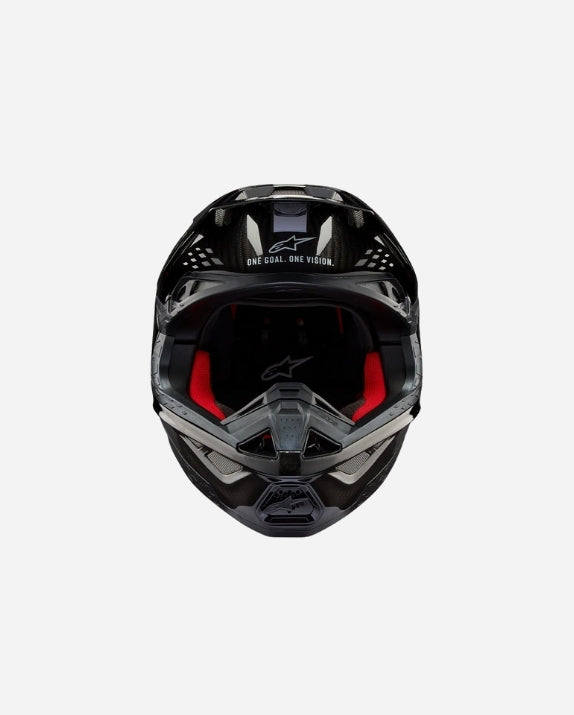 Casque Alpinestars Supertech M10 Solid ece 22.06 - Noir Brillant Carbone