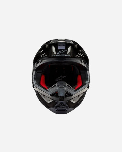 Casque Alpinestars Supertech M10 Solid ece 22.06 - Noir Brillant Carbone
