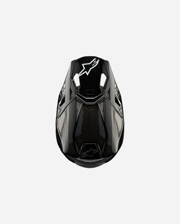 Casque Alpinestars Supertech M10 Solid ece 22.06 - Noir Brillant Carbone