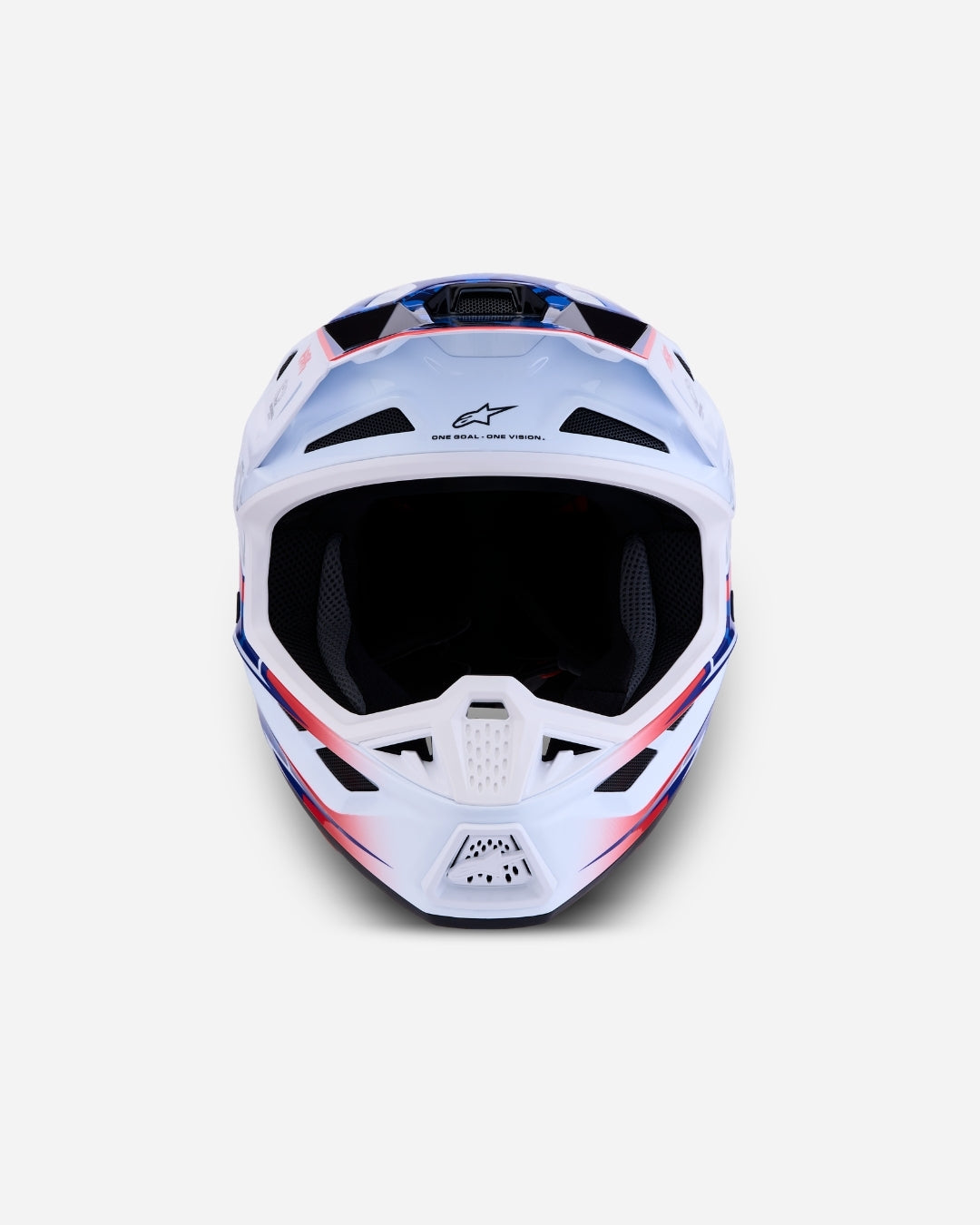 Alpinestars S-M7 Blaster ECE 06 Helmet - White/Blue/Red Glossy