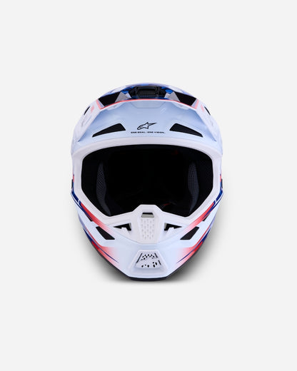 Alpinestars S-M7 Blaster ECE 06 Helmet - White/Blue/Red Glossy