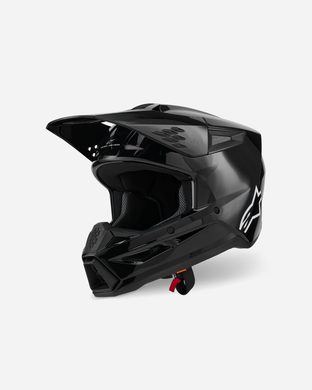Casque Alpinestars Supertech M3 Solid ece06 - Noir Brillant