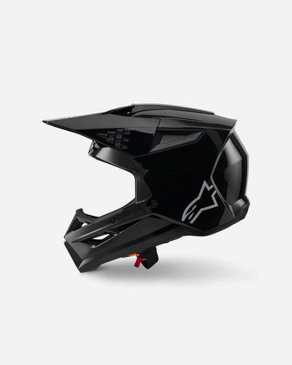 Casque Alpinestars Supertech M3 Solid ece06 - Noir Brillant