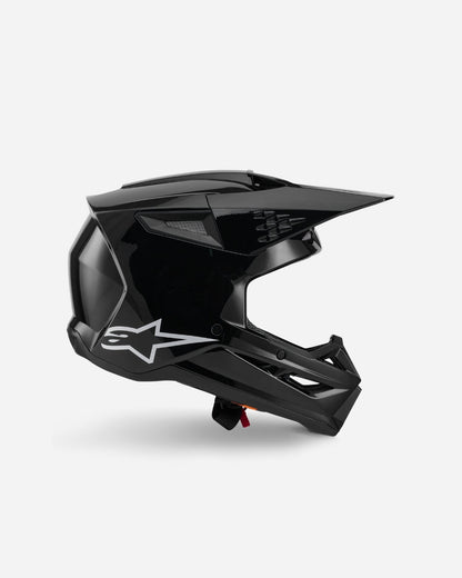 Casque Alpinestars Supertech M3 Solid ece06 - Noir Brillant