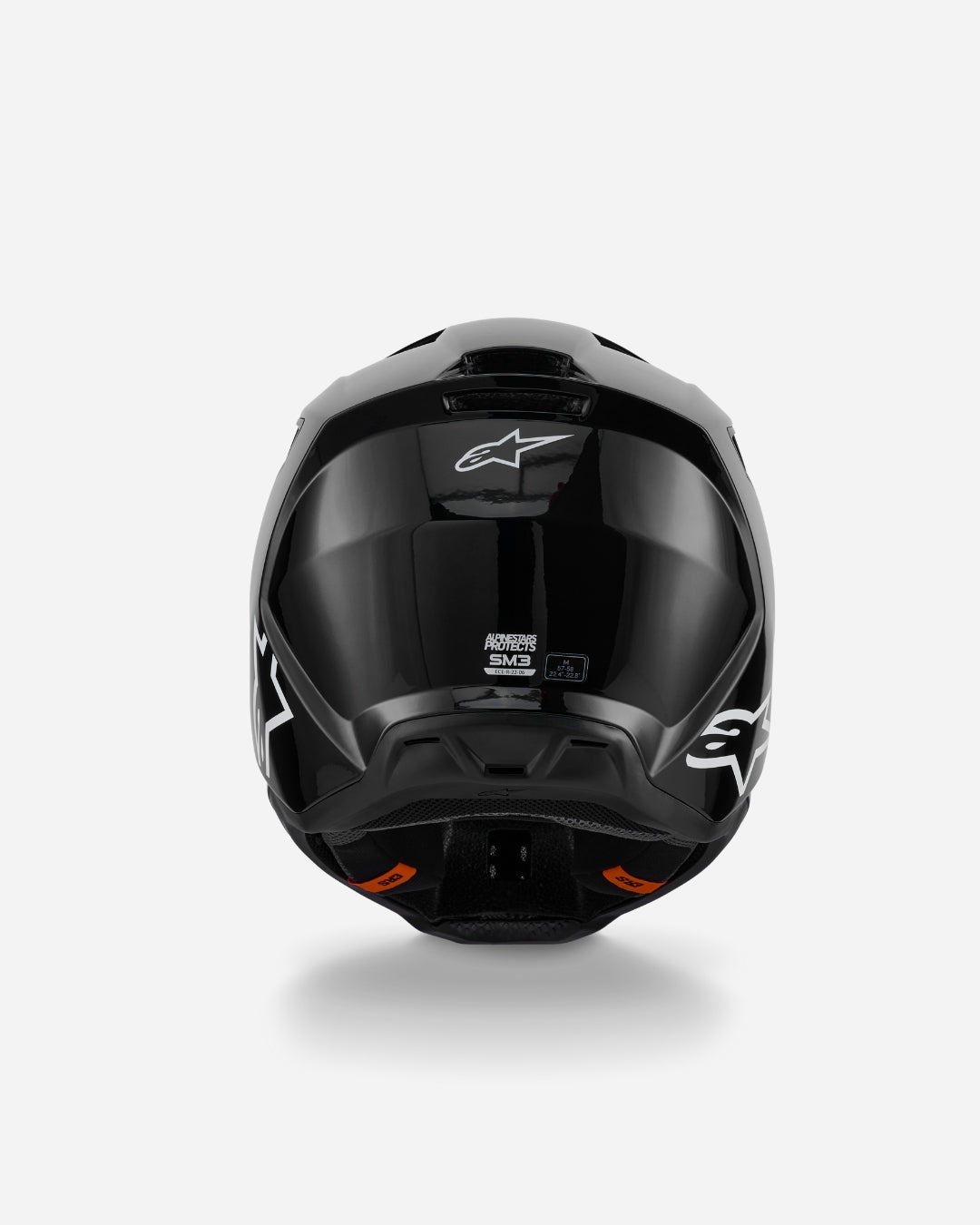 Casque Alpinestars Supertech M3 Solid ece06 - Noir Brillant