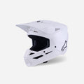 Casque Alpinestars Supertech M3 Solid ece06 - Blanc Brillant