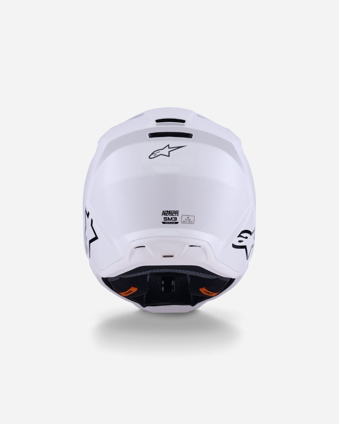 Casque Alpinestars Supertech M3 Solid ece06 - Blanc Brillant