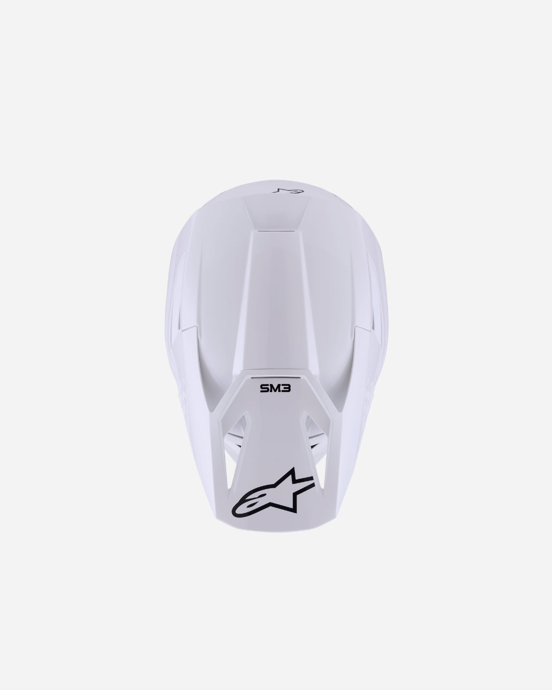 Casque Alpinestars Supertech M3 Solid ece06 - Blanc Brillant