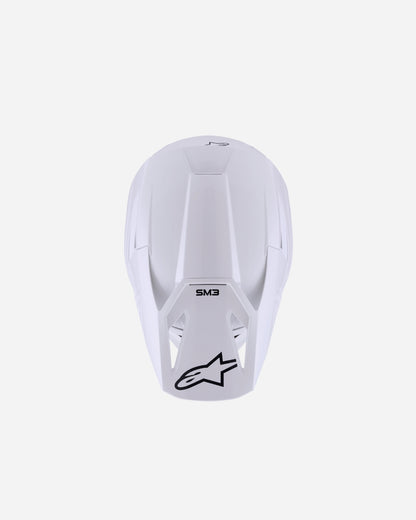 Casque Alpinestars Supertech M3 Solid ece06 - Blanc Brillant